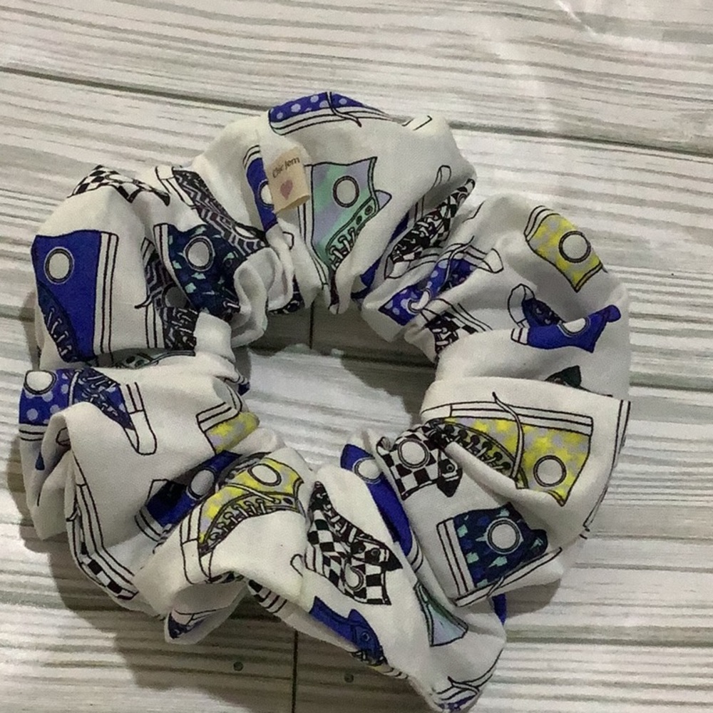 Handmade athletic classic shoes scrunchie